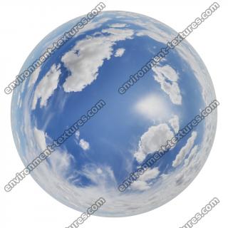 HDRi Skydome of Blue Clouded Sky 16K